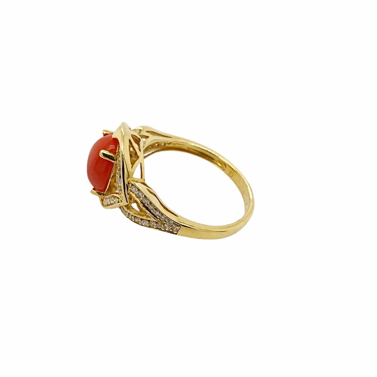 Senroar Red Coral Ring Moonga Stone Astrological Purpose Ring For Women and  Girls Brass Coral Gold Plated Ring Price in India - Buy Senroar Red Coral  Ring Moonga Stone Astrological Purpose Ring