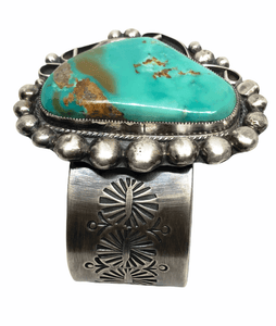 Sold Large Navajo Royston Turquoise B.racelet - Native American
