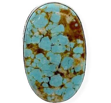 Image of SOLD Large Navajo Turquoise Men's Ring Russell Sam