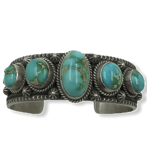 M&R Calladitto Navajo Royston Turquoise Bracelet - Native American