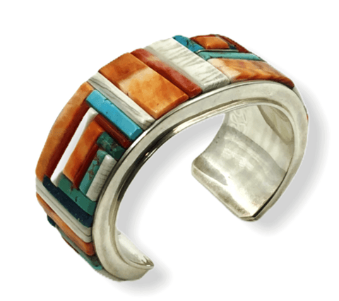 Image of Sold Multi Color Navajo Cobble Stone Br.acelet- David Tune