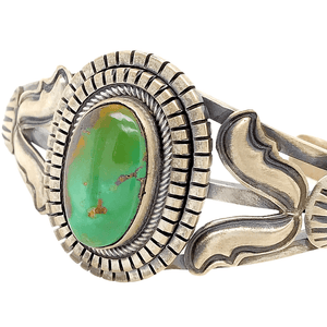 Native American Bracelet - Beautiful Navajo Royston Turquoise Sterling Silver Bracelet - Ray Bennett
