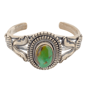 Native American Bracelet - Beautiful Navajo Royston Turquoise Sterling Silver Bracelet - Ray Bennett