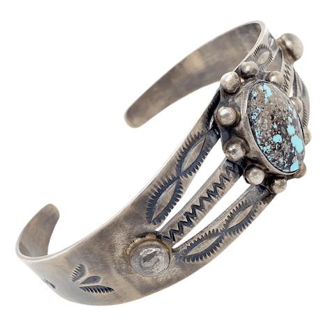Image of Native American Bracelet - Corn Maiden's Delight Pawn Turquoise Bracelet - B. Johnson Navajo