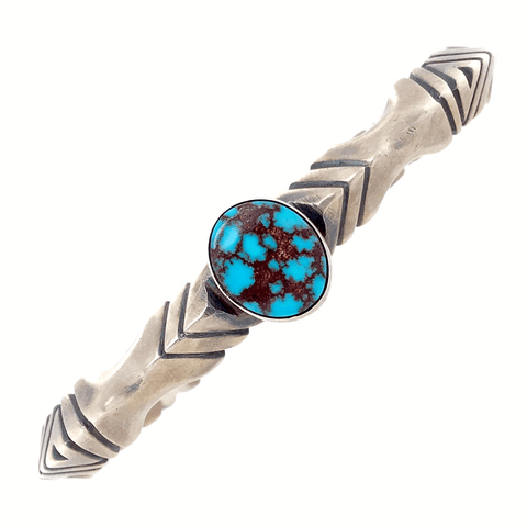 Image of Native American Bracelet - Extra Large Navajo Men's Turquoise Pawn Cuff Bracelet