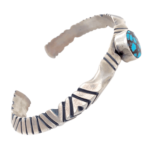 Native American Bracelet - Extra Large Navajo Men's Turquoise Pawn Cuff Bracelet