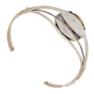 Native American Bracelet - Fine Navajo Lapis Sterling Silver Bracelet - E. Spencer