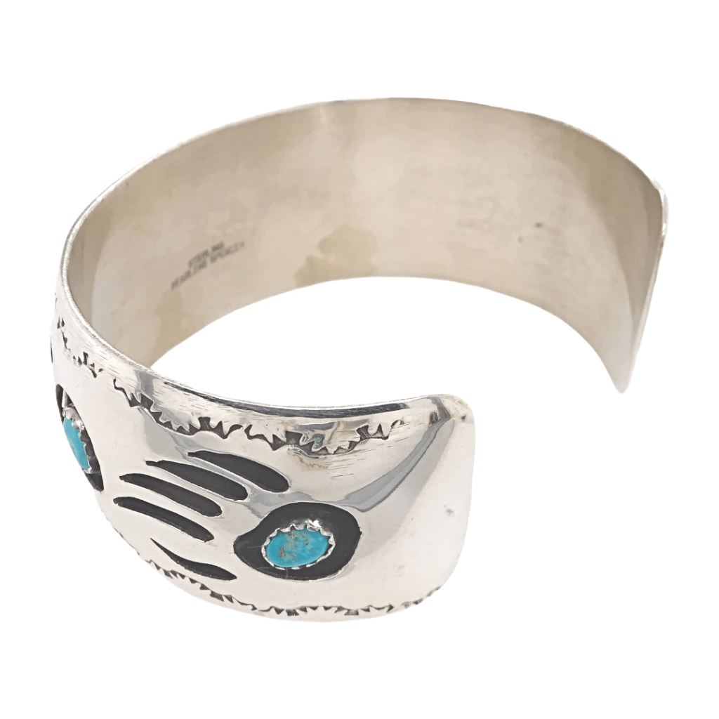 Native American Lightning Bolt Vintage Navajo Handmade Sterling Silver Bracelet Old Native American Lightning Bolt Vintage Navajo Handmade Sterling Silver Bracelet Old