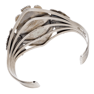 Native American Bracelet - Large Show-Stopping Navajo Royston Sterling Silver Bracelet - Mary Ann Spencer