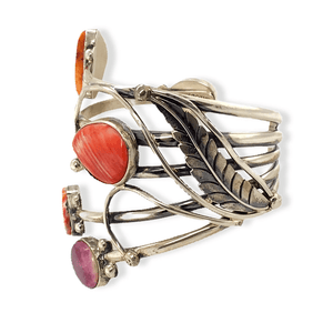 Native American Bracelet - Multi-Stone Spiny Oyster Vine Bracelet