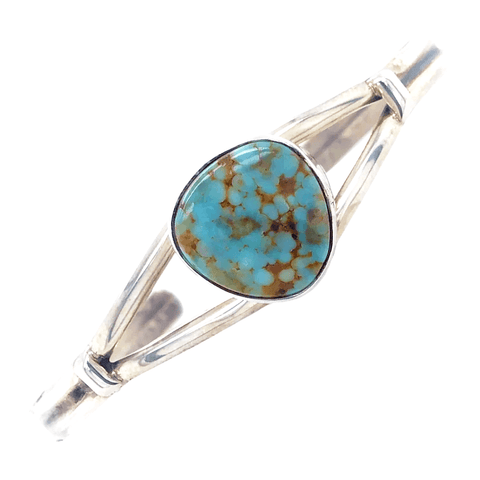 Native American Bracelet - Navajo Dry Creek Triangle Turquoise Bracelet