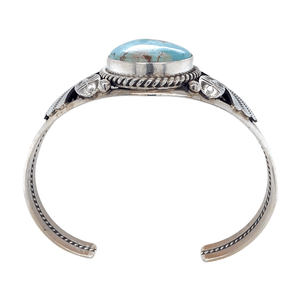 Native American Bracelet - Navajo Empress Golden Hills Embellished Turquoise Bracelet - Mary Ann Spencer