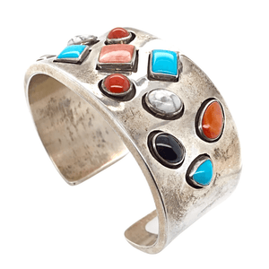 Native American Bracelet - Navajo Pawn Multi-Color Cuff Bracelet