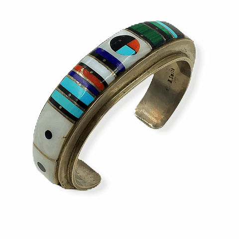 Image of sold NavajoMulti-Color Inlay B,racelet - Native American