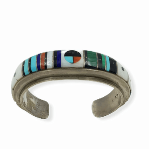 sold NavajoMulti-Color Inlay B,racelet - Native American