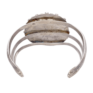 Native American Bracelet - Navajo Pawn Rough Turquoise Stone Cuff Bracelet