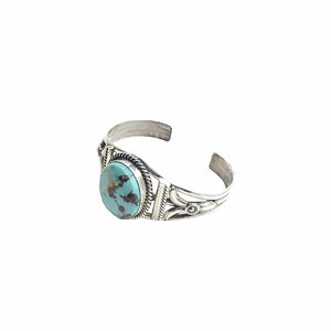 Native American Bracelet - Navajo Royston Turquoise Embellished Bracelet - Mary Ann Spencer - Native American