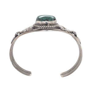 Native American Bracelet - Navajo Spider Web Turquoise Bracelet - Mary Ann Spencer