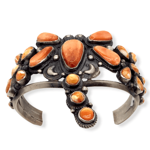 Native American Bracelet - Navajo Spiny Oyster Dragonfly Bracelet -Dean Brown