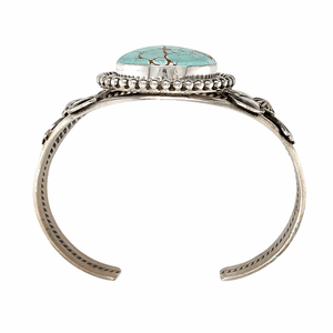 Native American Bracelet - Navajo Sterling Silver  #8 Turquoise Bracelet - Mary Ann Spencer