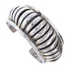 Native American Bracelet - Navajo Sterling Silver Cuff Bracelet - Native American