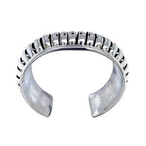 Native American Bracelet - Navajo Sterling Silver Cuff Bracelet - Native American