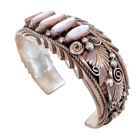 Image of Native American Bracelet - Pawn Enchantress Mother-Of-Pearl Embellished Bracelet
