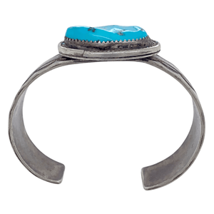 Native American Bracelet - Pawn Sleeping Beauty Oval Turquoise Bracelet