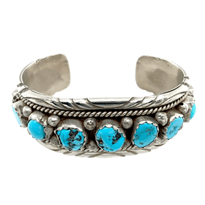 Native American Bracelet - SOLD Vintage P.awn Turquoise B.racelet