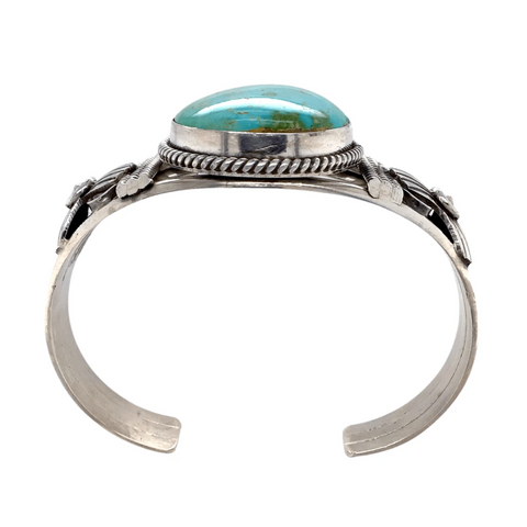 Image of Native American Bracelet - Stunning Navajo Royston Turquoise Sterling Bracelet - Mary Ann Spencer