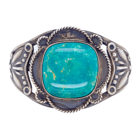 Image of Native American Bracelet - Stunning Royston Turquoise Pawn Bracelet