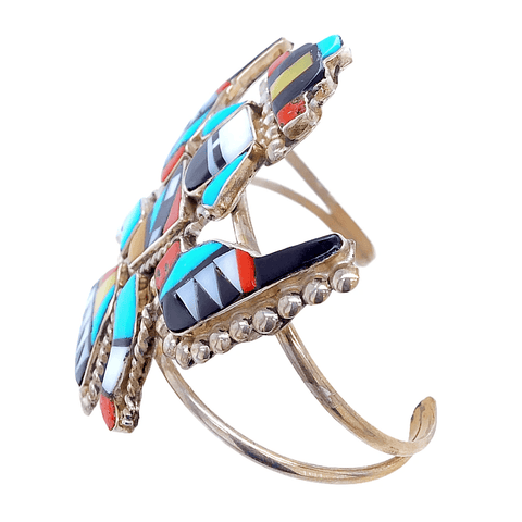 Image of Native American Bracelet - Zuni Kachina Dancer Inlay Bracelet