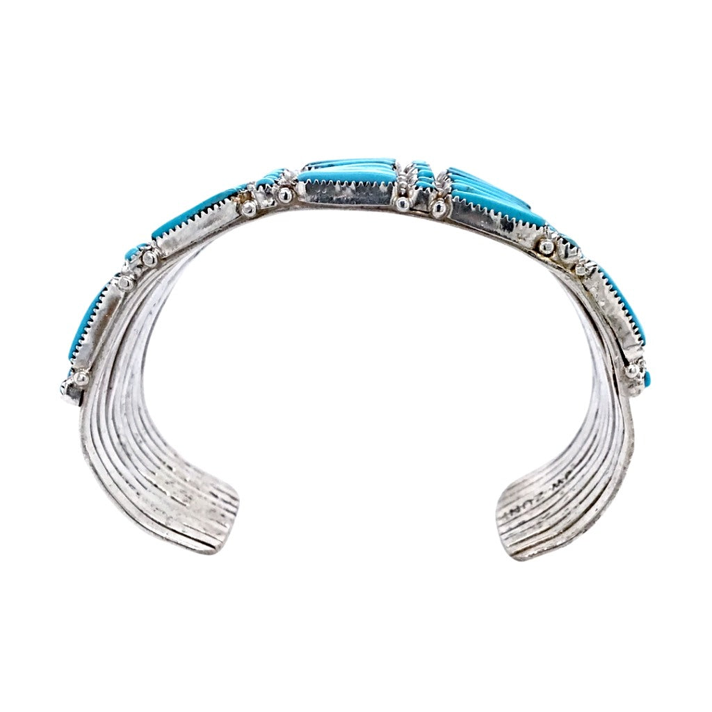 Sold Zuni Petit Point 10 Row Sleeping Beauty Turquoise B.racelet