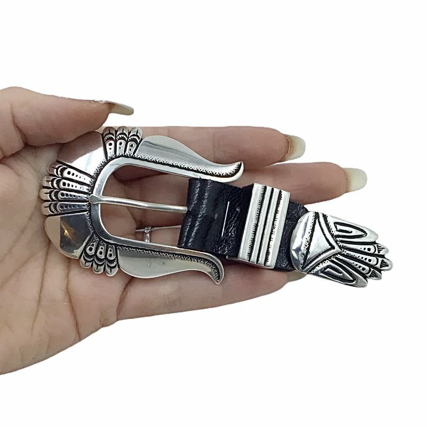 Sold Original Tommy Singer Engraved Sterling Silver Navajo Native American Native American Jewelry