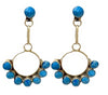 Native American Earrings - Denim Lapis Zuni Earrings