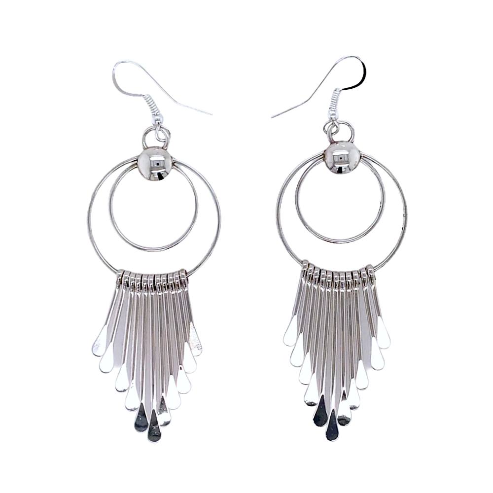 Navajo sterling silver earrings deals