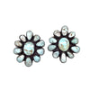 Native American Earrings - Navajo Dry Creek Turquoise Cluster Stud Earrings -Anthony Skeet - Native American