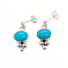 Native American Earrings - Navajo Sleeping Beauty Turquoise Dainty Post Earrings- Shirley Henry