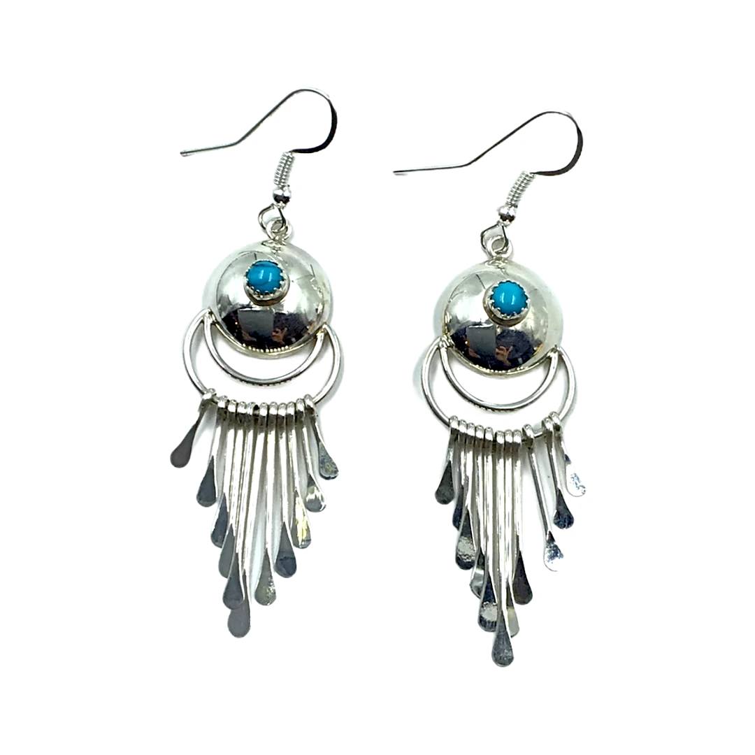 Dangling Spider!! Vintage Native American Navajo Turquoise Sterling Silver Bracelet Dangling Spider!! Vintage Native American Navajo Turquoise Sterling Silver Bracelet