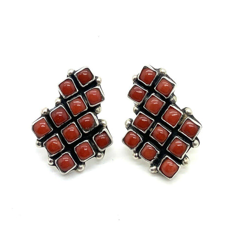 Image of sold Large Navajo Coral Set - Alice Lister - Native American
