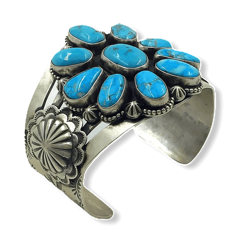 Image of sold Navajo Kingman Turquoise Multi-Stone B.racelet - Native American