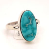 SOLD Navajo Kingman Turquoise Rin.g -Plain Setting