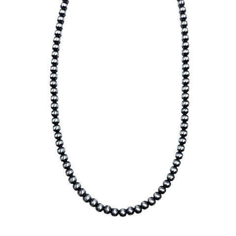 Image of Native American Necklaces - 18 Inch Navajo Pearls Necklace - 5mm Beads- Native American