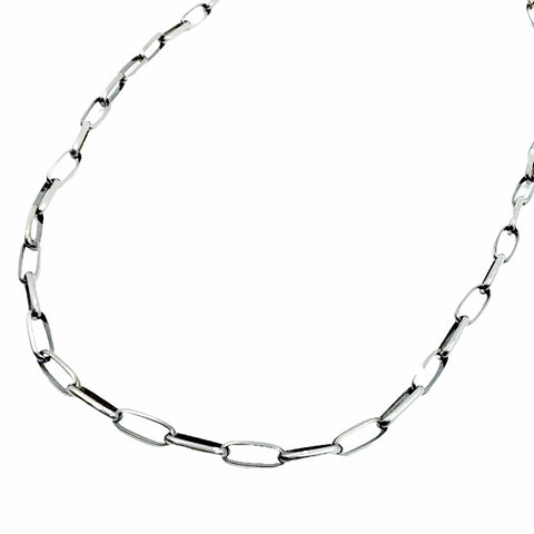 Image of Native American Necklaces - 24 Inch Navajo Handmade Sterling Silver Chain Necklace - Native American