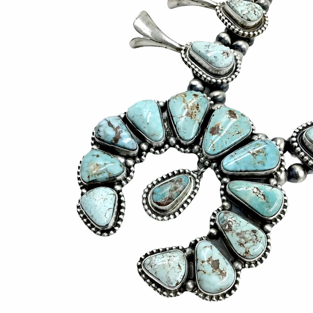 Dry creek turquoise squash 2025 blossom necklace