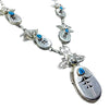 Native American Necklaces - Navajo Kingman Turquoise Necklace - Bennie Ration - Native American