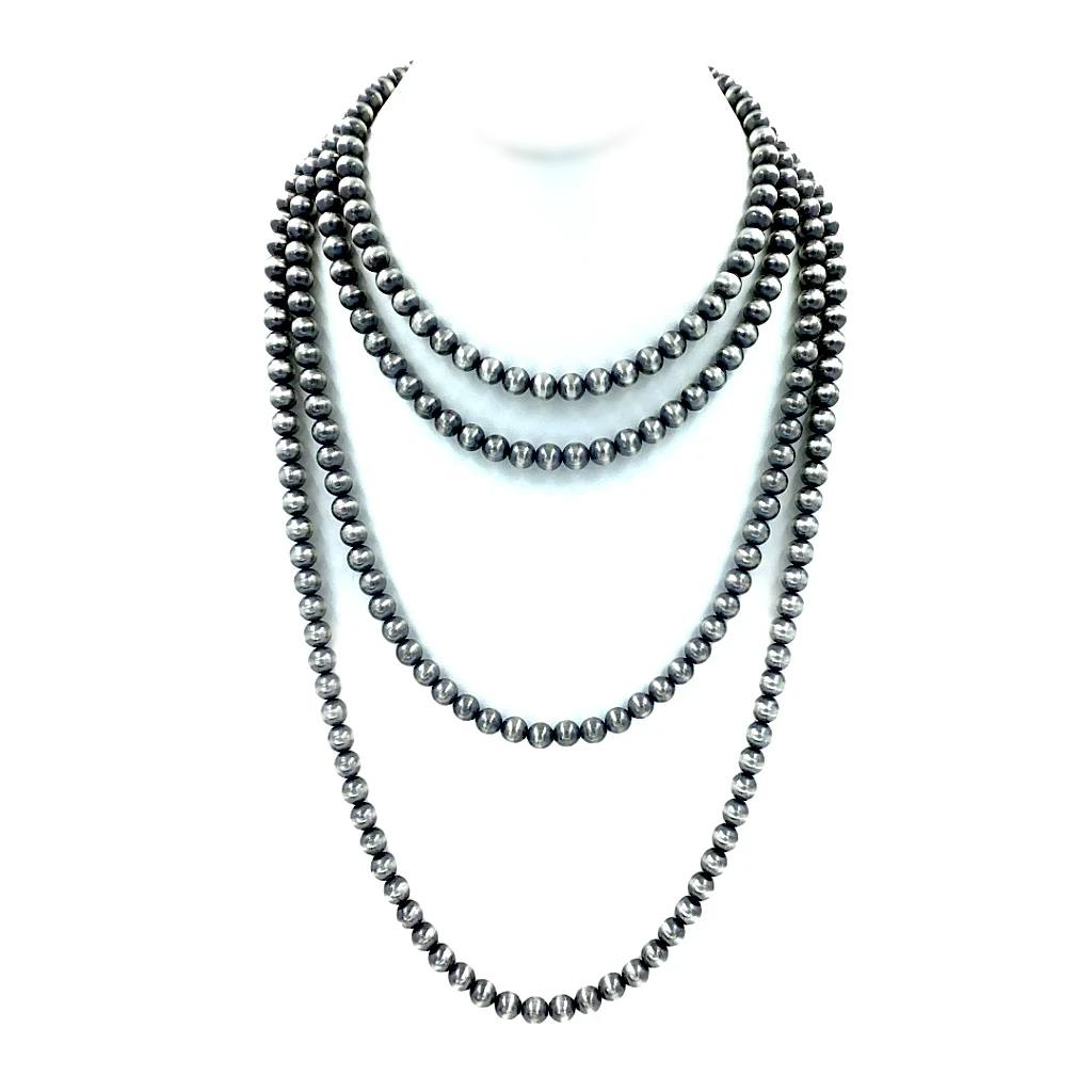Handmade Navajo Pearl 4, 5, and 10mm beads Necklace ~ Choose Length ~ –  Navajo Pearls Ranch