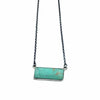 Native American Necklaces - Navajo Royston Turquoise Bar Necklace - Kee J - Native American