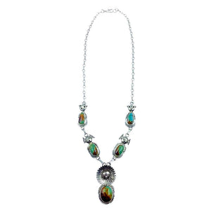 Native American Necklaces - Navajo Royston Turquoise Necklace - Bennie Ration - Native American