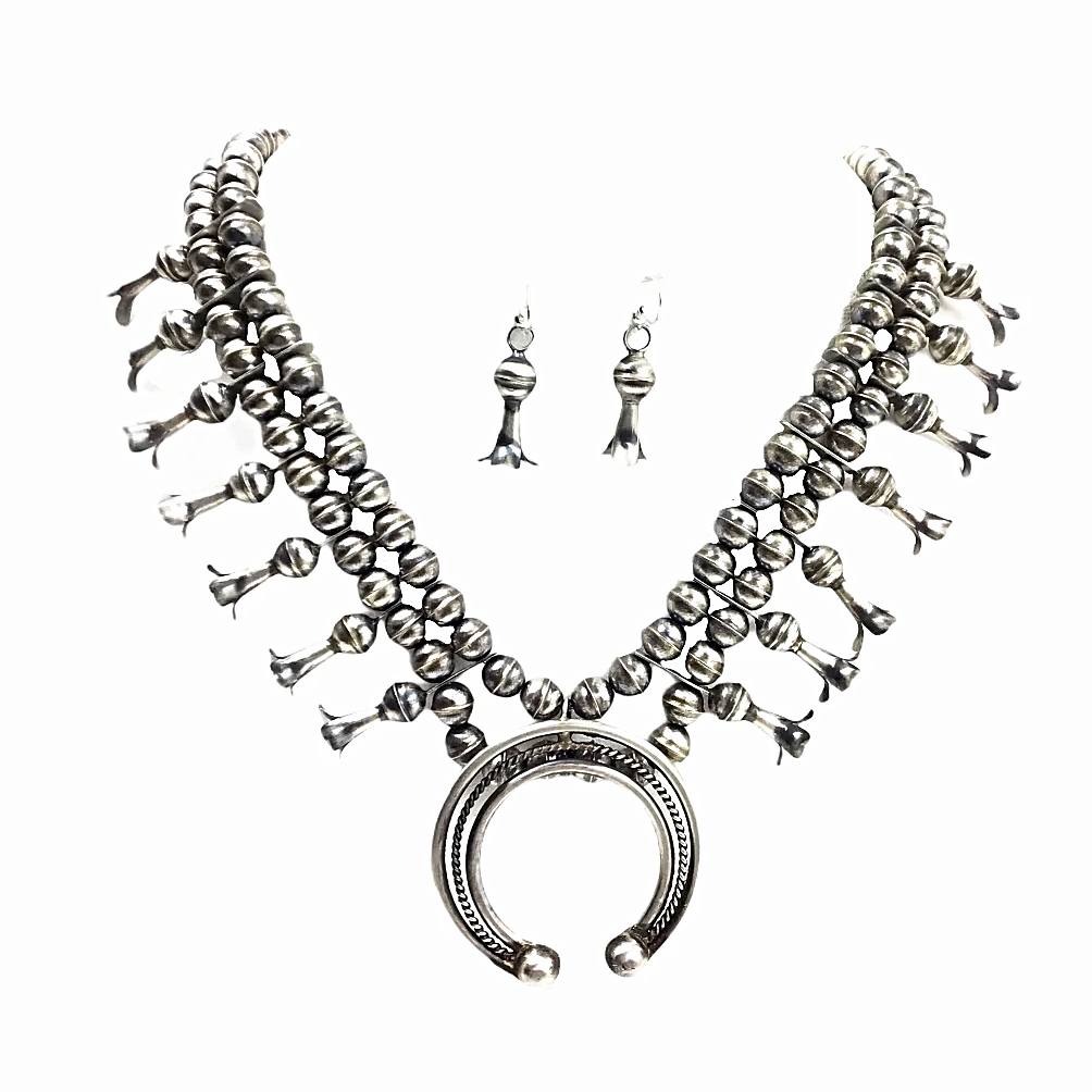 Native american silver necklace clearance